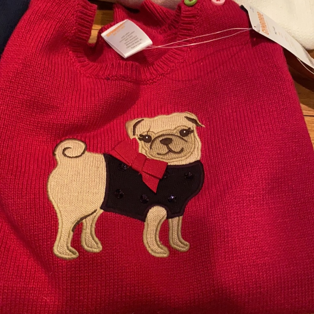 Gymboree - 2 pug design tops